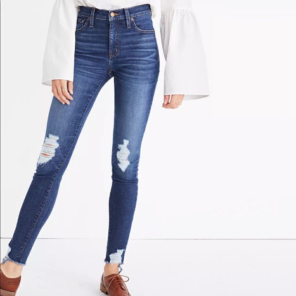 Madewell 9” High-Rise Skinny Jeans: Destructed Edition! 🔥